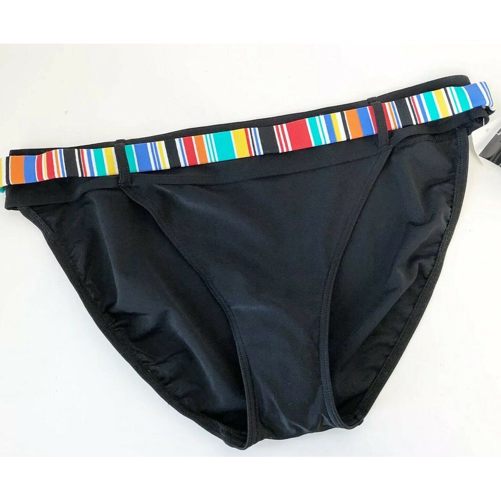 Body ID Bikini Bottom Rainbow Black New !! 16 Swim